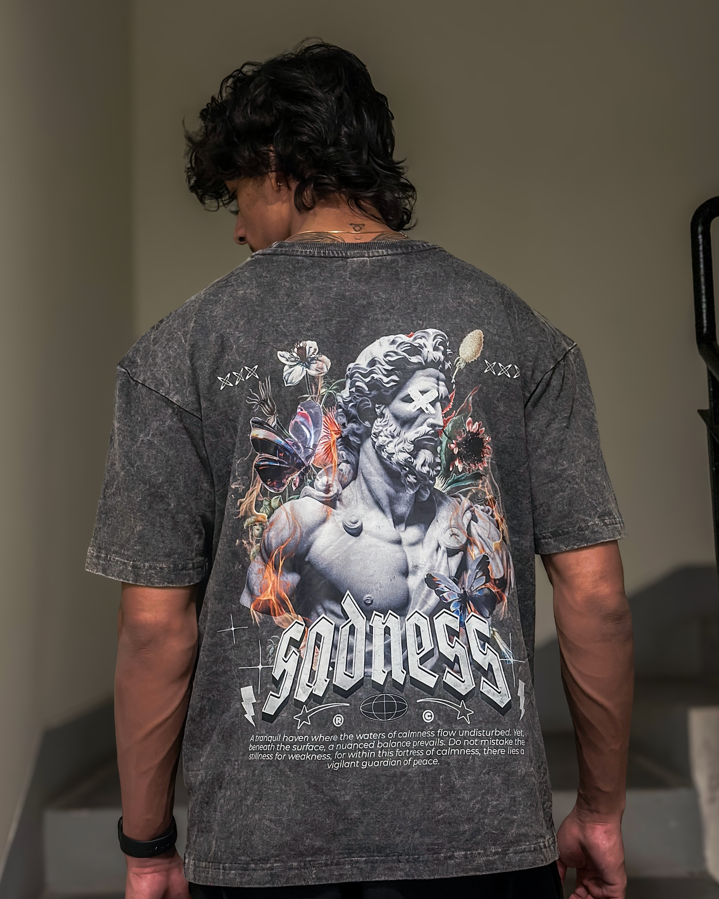 Sadness Acid Wash Tshirt